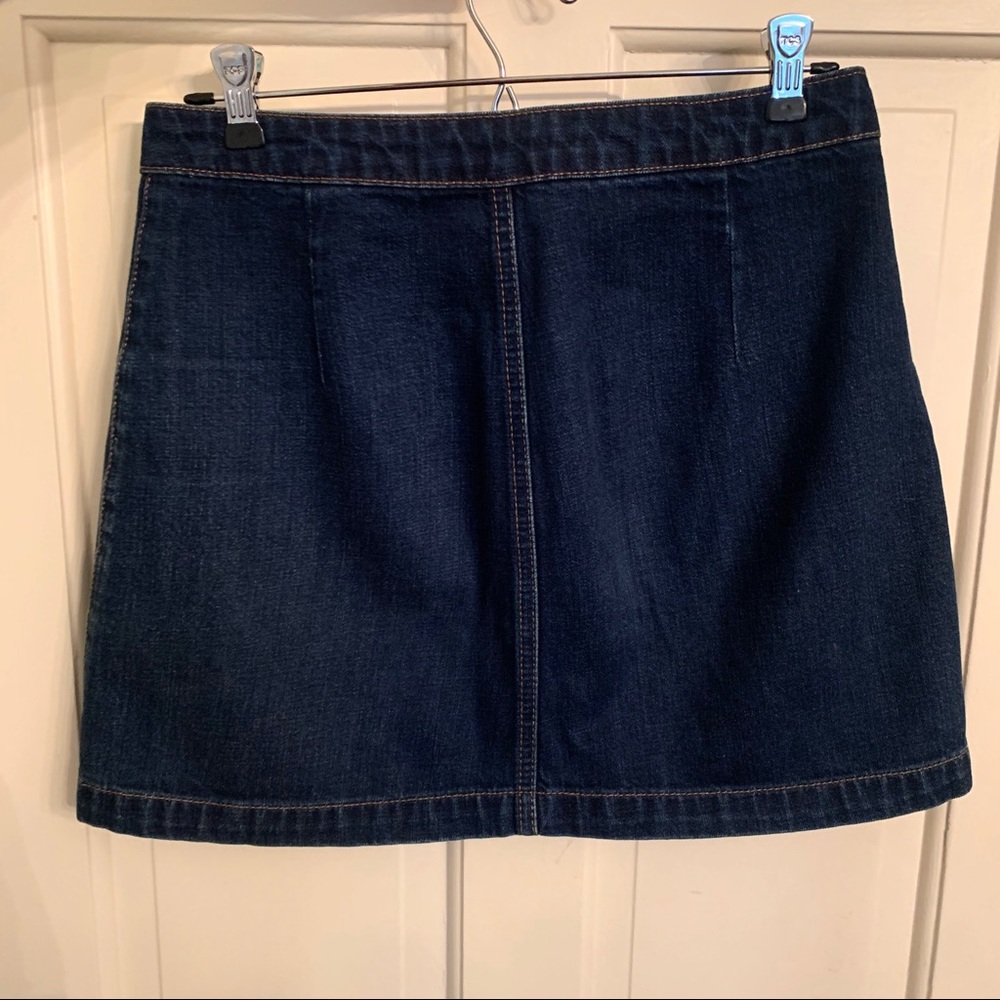 Topshop MOTO dark denim skirt - Picture 3 of 3